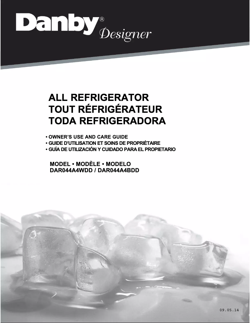 Page n°1 - Manuel utilisateur Danby DAR044A4WDD