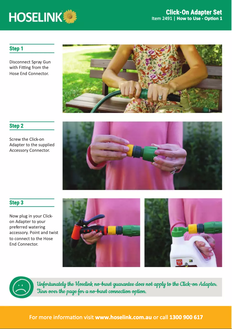 Page 1 de la notice Manuel utilisateur Hoselink 2491