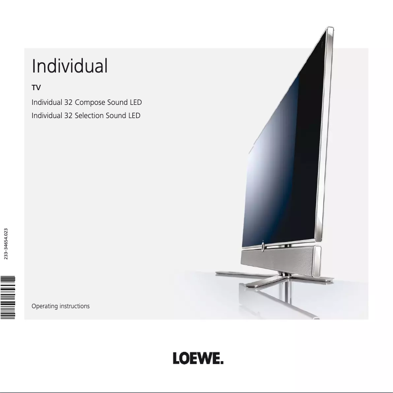 Page n°1 - Manuel utilisateur Loewe Individual 32 Compose Sound LED