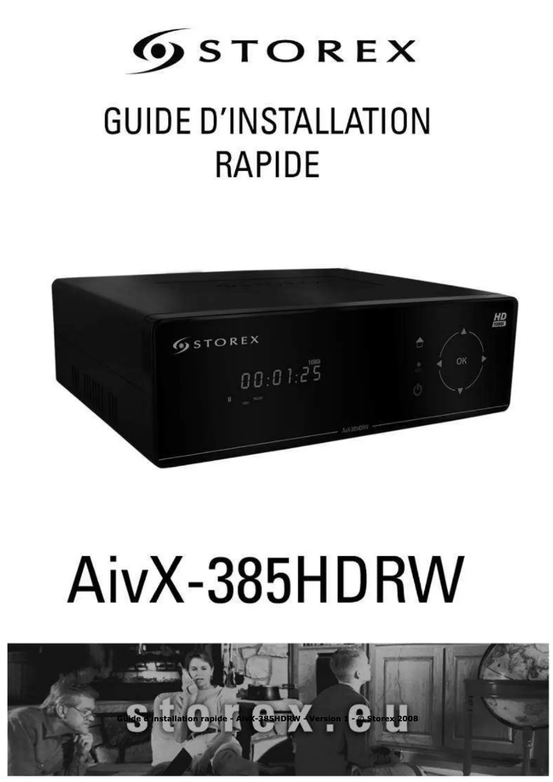 Page n°1 - Manuel utilisateur Storex Aivx-385 HDRW
