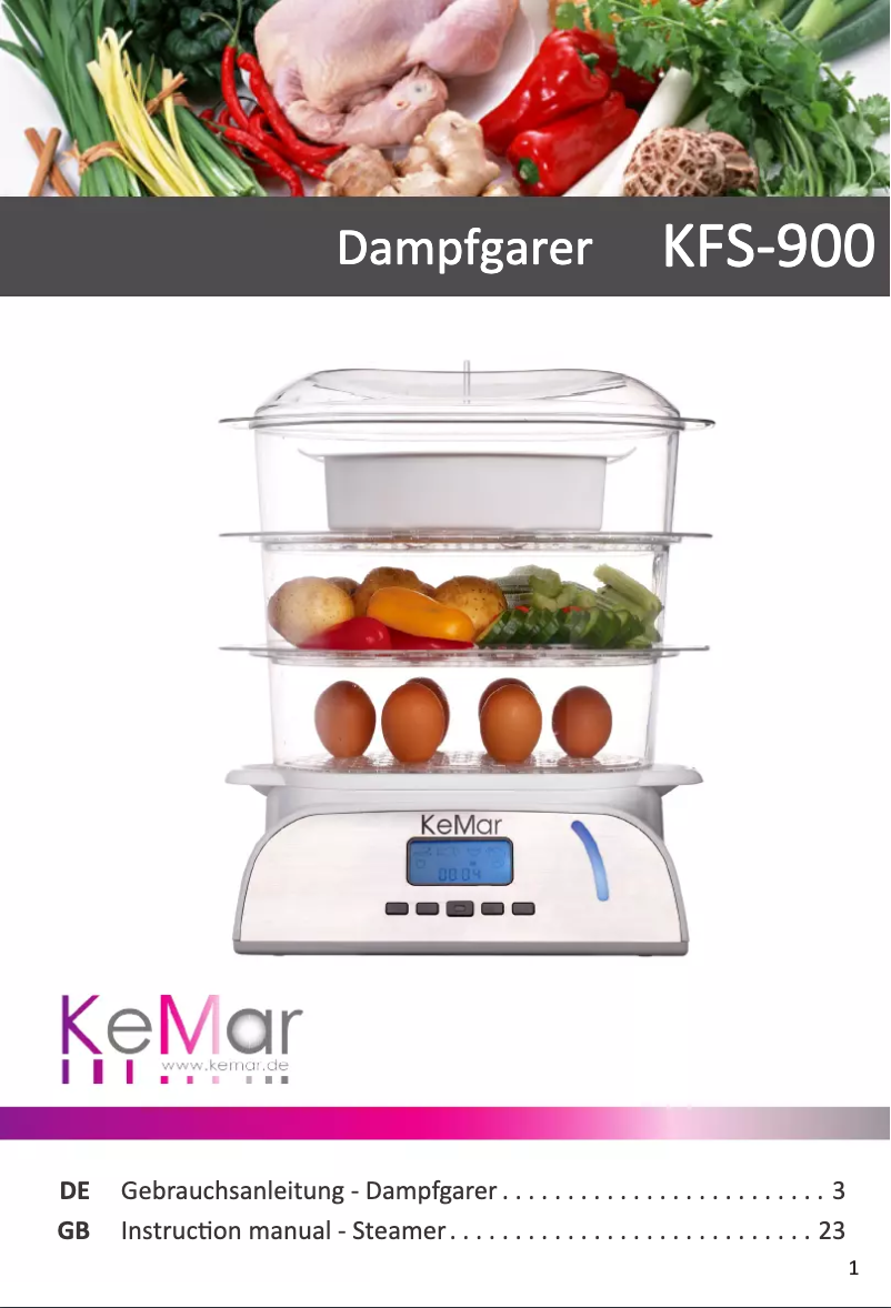 Image de la première page du manuel de l'appareil KFS-900