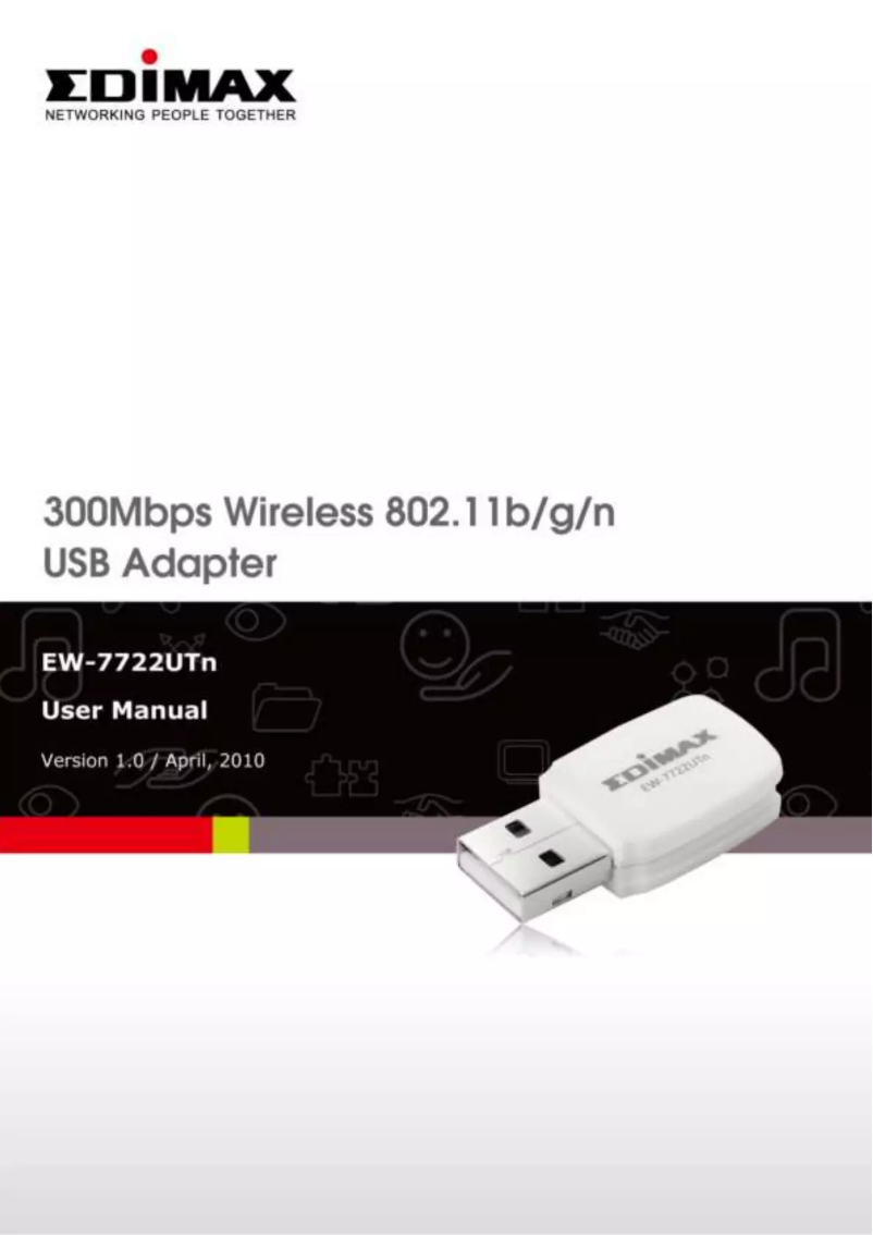 Page n°1 - Manuel utilisateur Edimax EW-722UTn