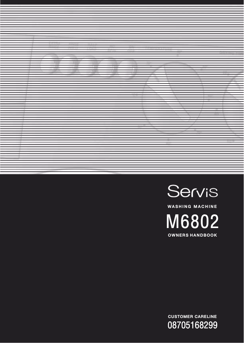 Page n°1 - Manuel utilisateur Servis M6802W
