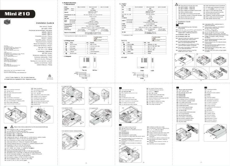 Image de la première page du manuel de l'appareil Mini 210