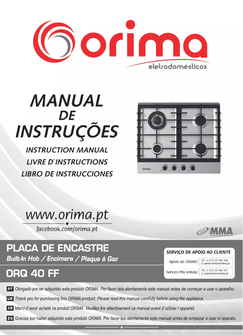 Image de la première page du manuel de l'appareil ORQ 40 FF