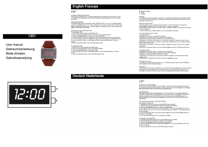 Página 1 del manual Manual de usuario Davis 1301