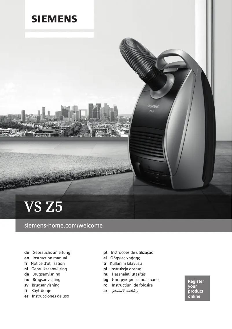 Page 1 de la notice Manuel utilisateur Siemens VSZ51402