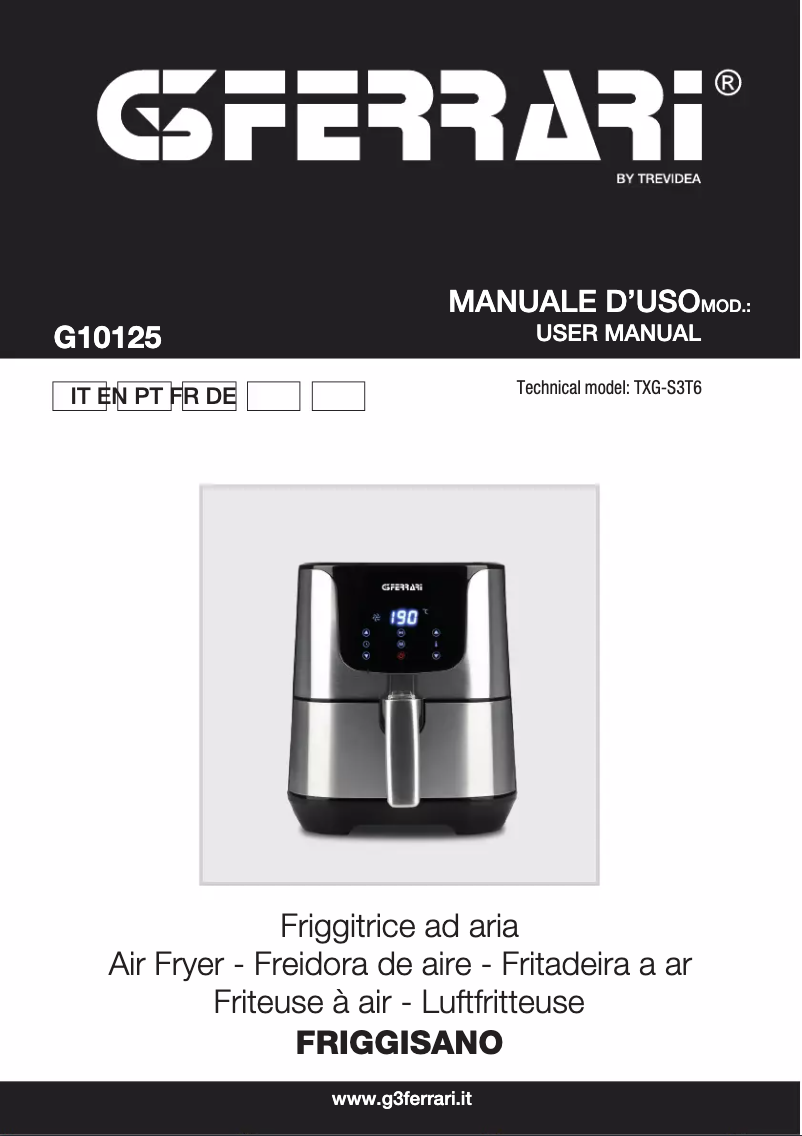 Page n°1 - Manuel utilisateur G3 Ferrari Friggisano G10125