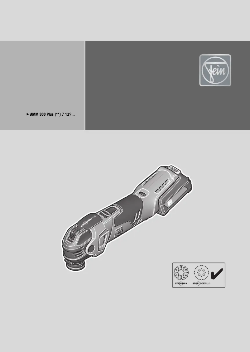 Page n°1 - Manuel utilisateur Fein Multimaster AMM 300 Plus