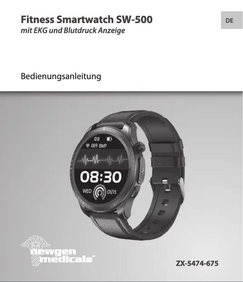 Page n°1 - Manuel utilisateur Newgen Medicals SW-500