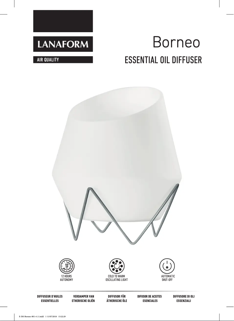 Page 1 de la notice Manuel utilisateur Lanaform Borneo