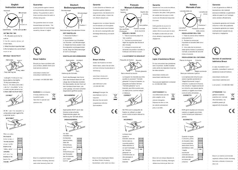 Image de la première page du manuel de l'appareil BN0031L