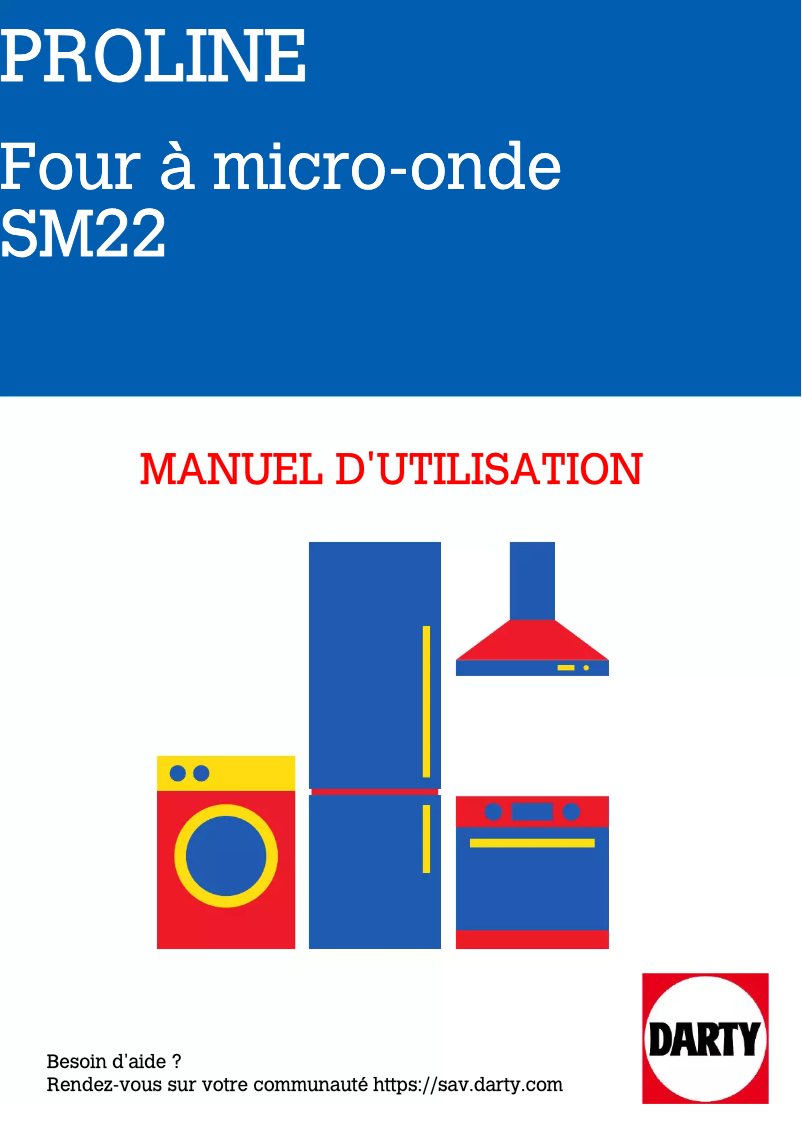 Page n°1 - Manuel utilisateur Proline SM22