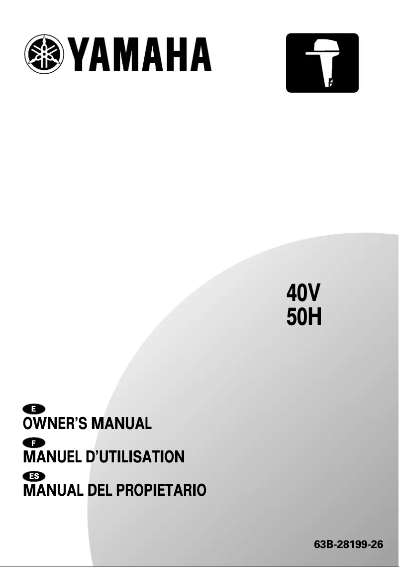 Image de la première page du manuel de l'appareil 50H (2000)