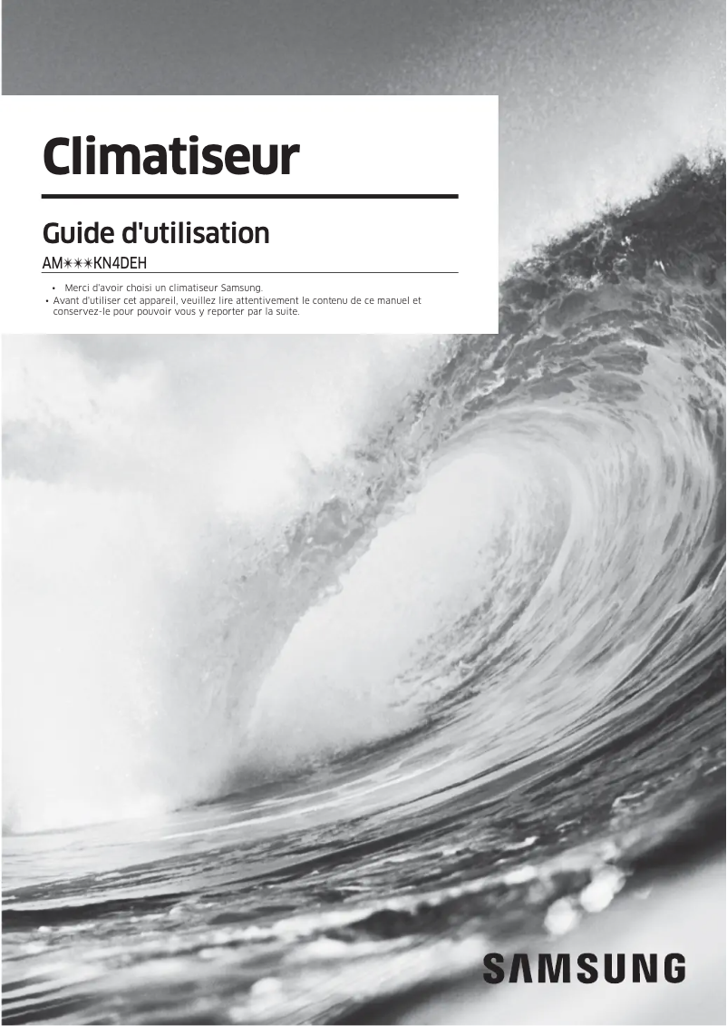 Page 1 de la notice Manuel utilisateur Samsung AM056KN4DEH/EU