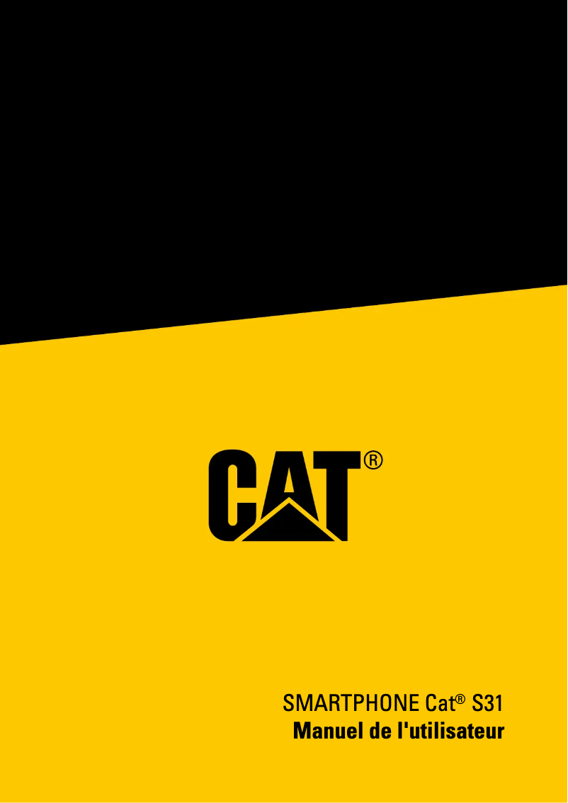 Page n°1 - Manuel utilisateur CAT S31