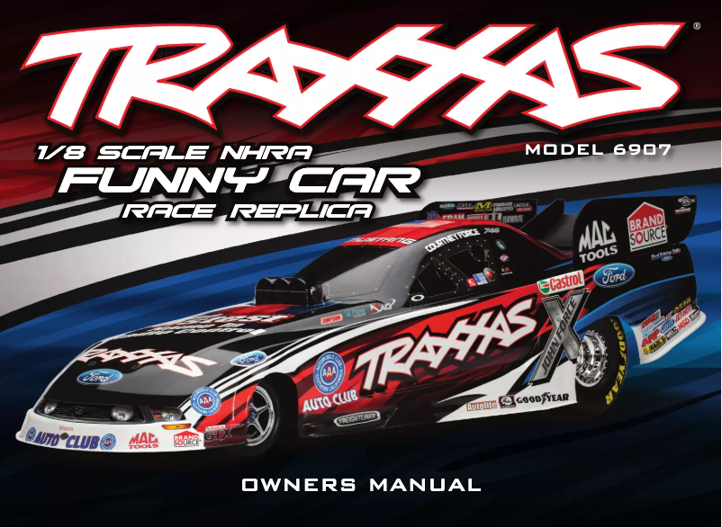 Page n°1 - Manuel utilisateur Traxxas Funny Car