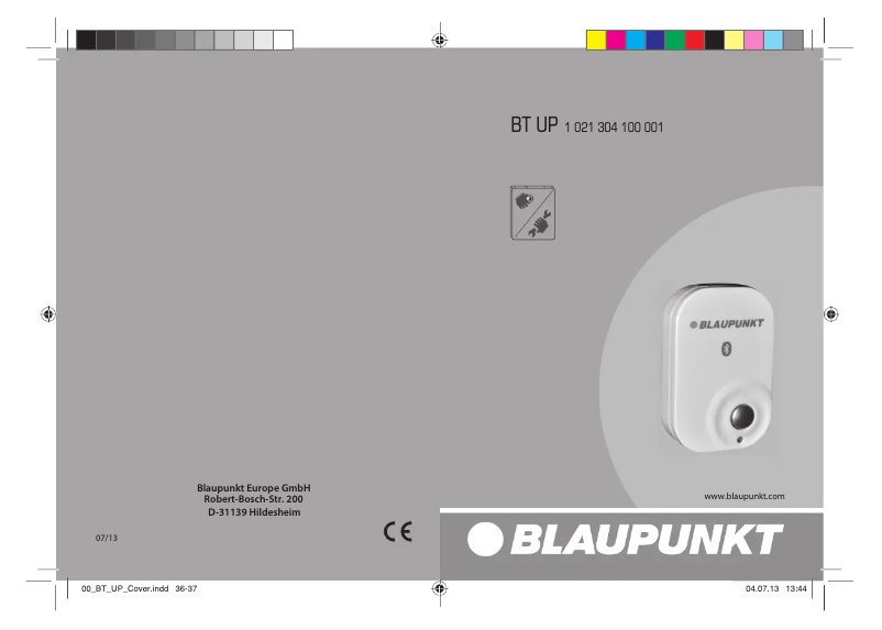Página 1 del manual Manual de usuario Blaupunkt BT UP