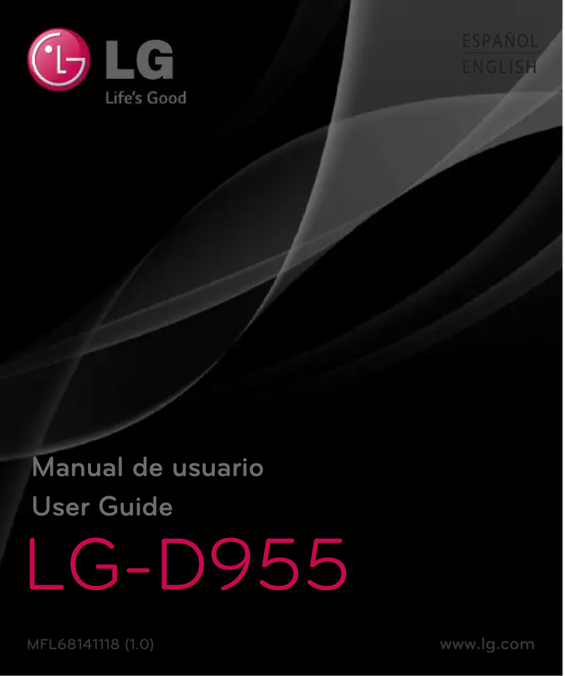 Image de la première page du manuel de l'appareil G-Flex D955