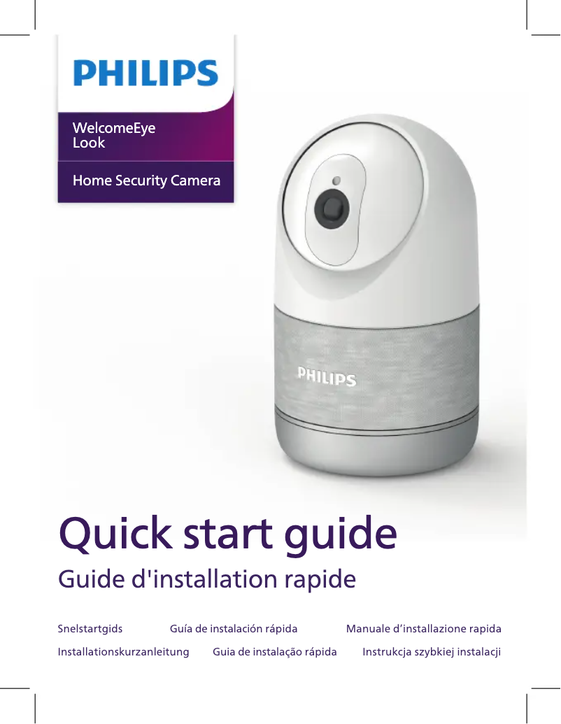 Page 1 de la notice Manuel utilisateur Philips WelcomeEye Look