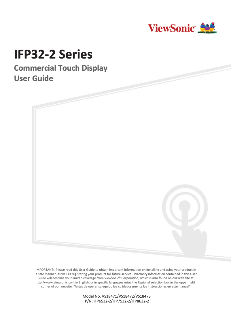 Imagen de la primera página del manual del dispositivo IFP7532-2