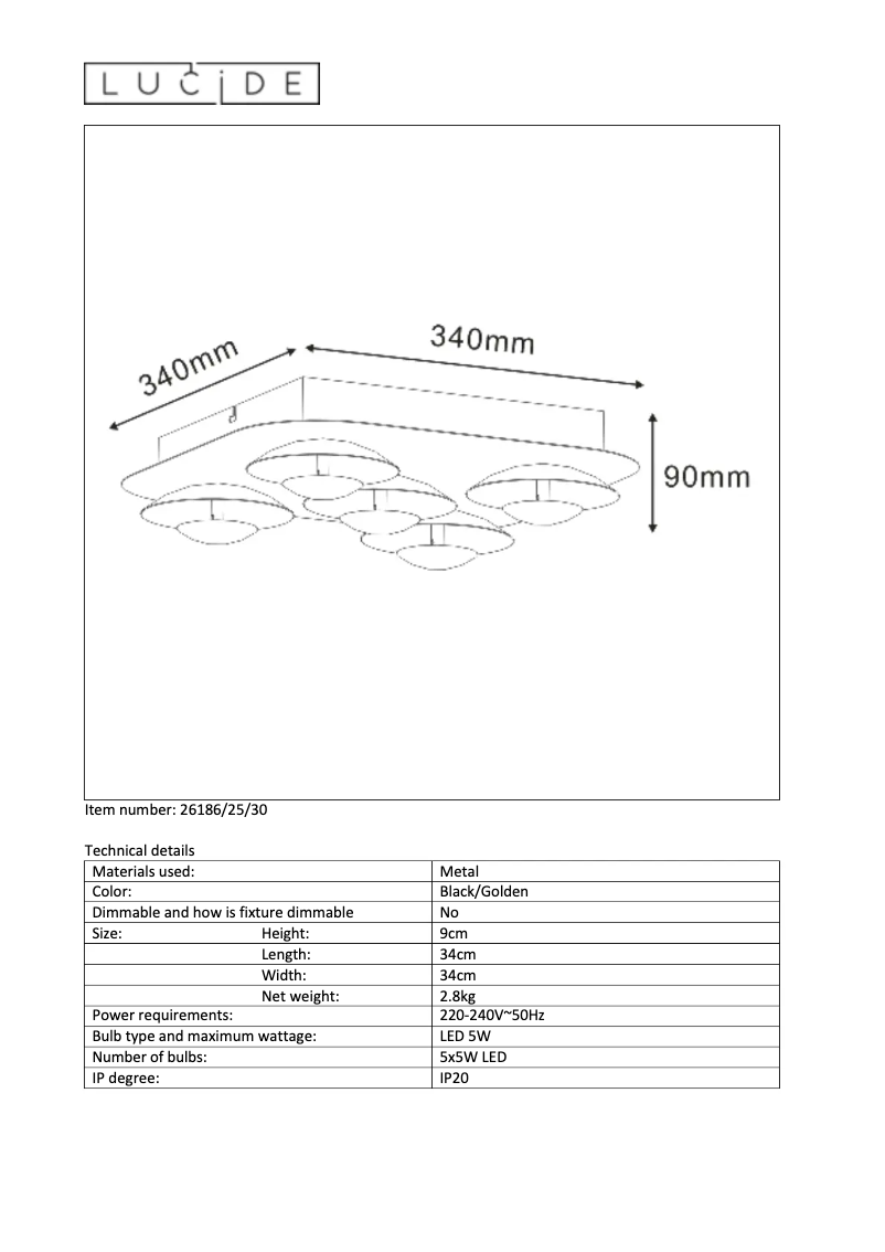 Page n°1 - Manuel utilisateur Lucide Amine