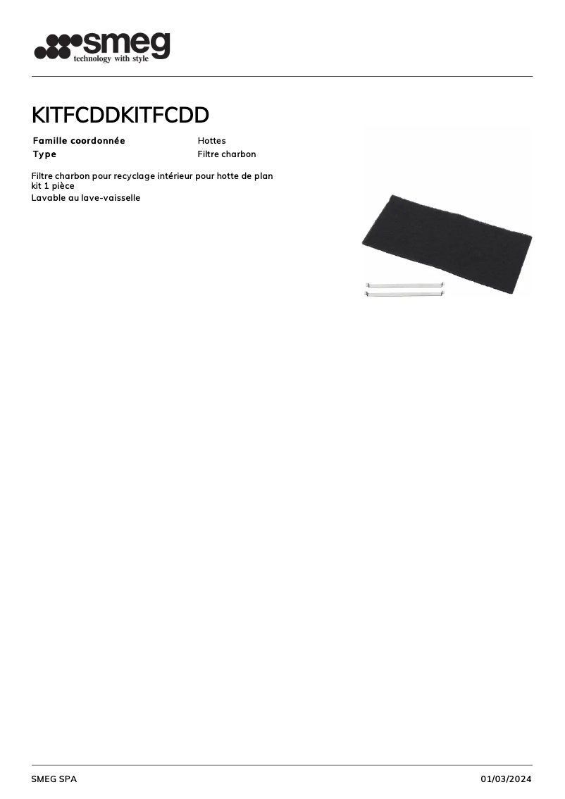 Image de la première page du manuel de l'appareil KITFCDD