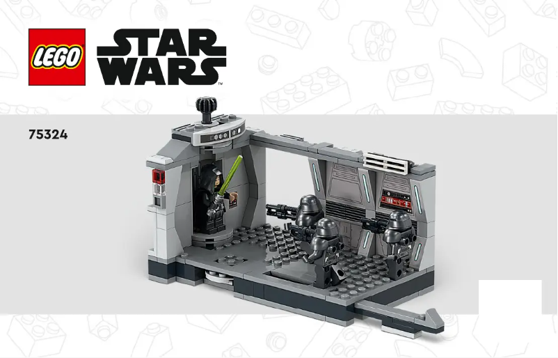 Page 1 de la notice Consignes visuelles Lego Star Wars 75324