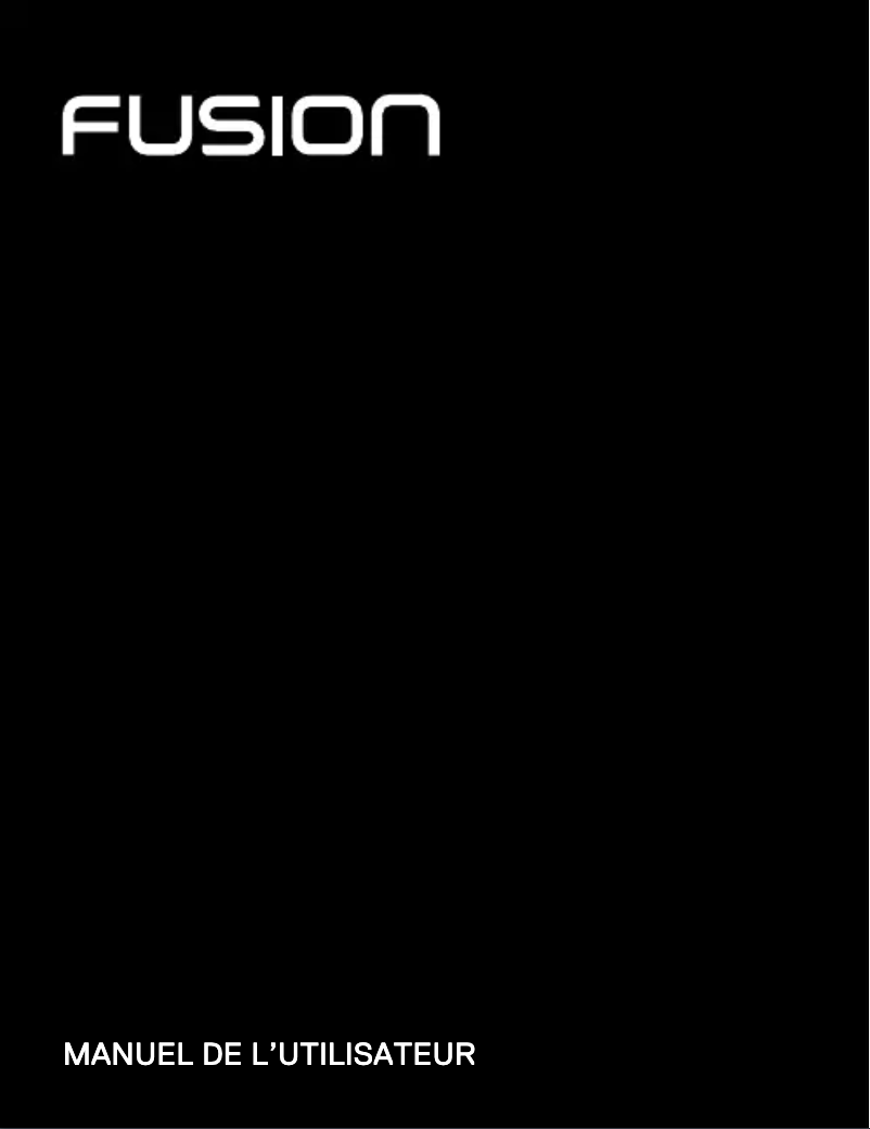 Image de la première page du manuel de l'appareil Fusion