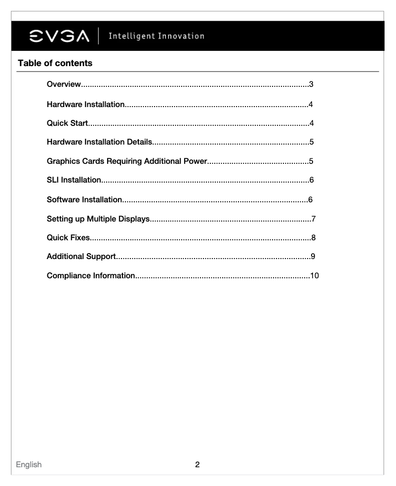 First page image of the manual for GeForce GTX 680 Classified Hydro Copper