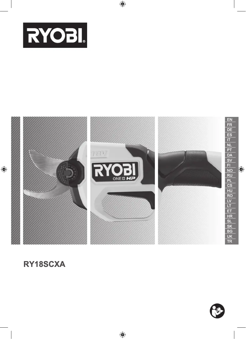 Page 1 de la notice Manuel utilisateur RYOBI One+ RY18SCXA