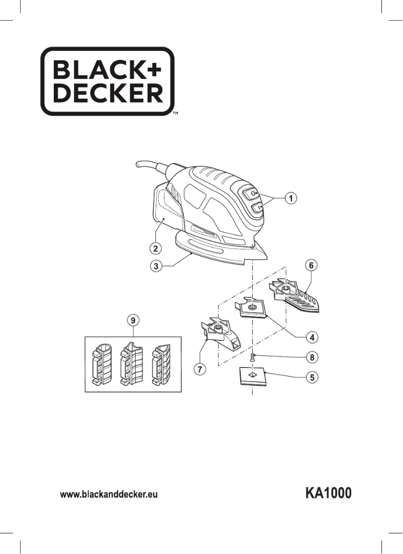 Page 1 de la notice Manuel utilisateur Black & Decker KA1000