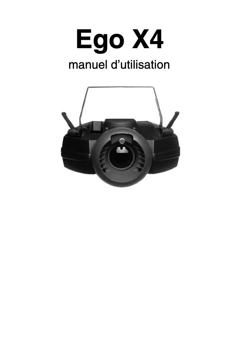 Imagen de la primera página del manual del dispositivo Ego X4