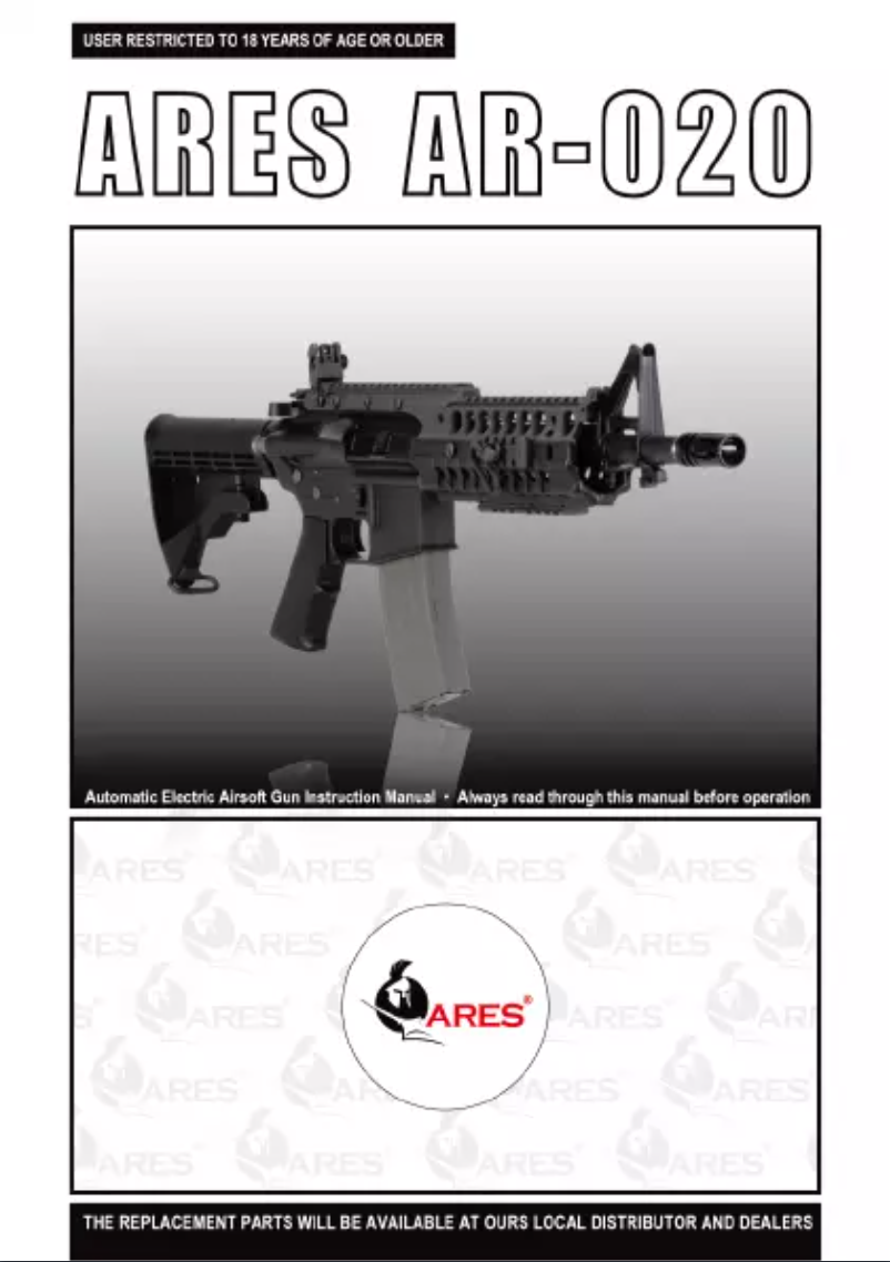 Page n°1 - Manuel utilisateur Ares AR-020
