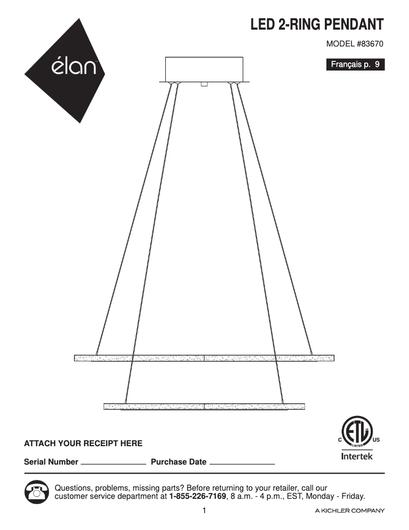 Image de la première page du manuel de l'appareil Hyvo 83670