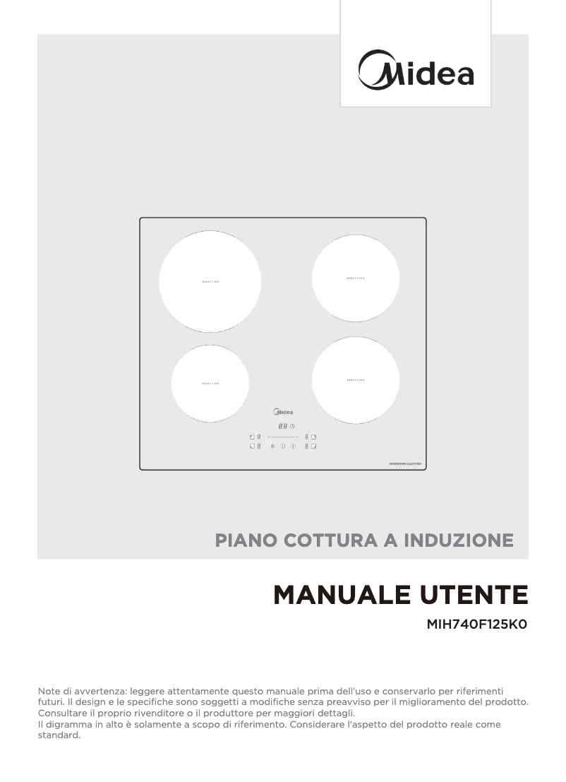 Page n°1 - Manuel utilisateur Midea 740F125K0