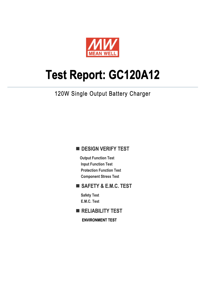 Image de la première page du manuel de l'appareil GC120A12-R7B