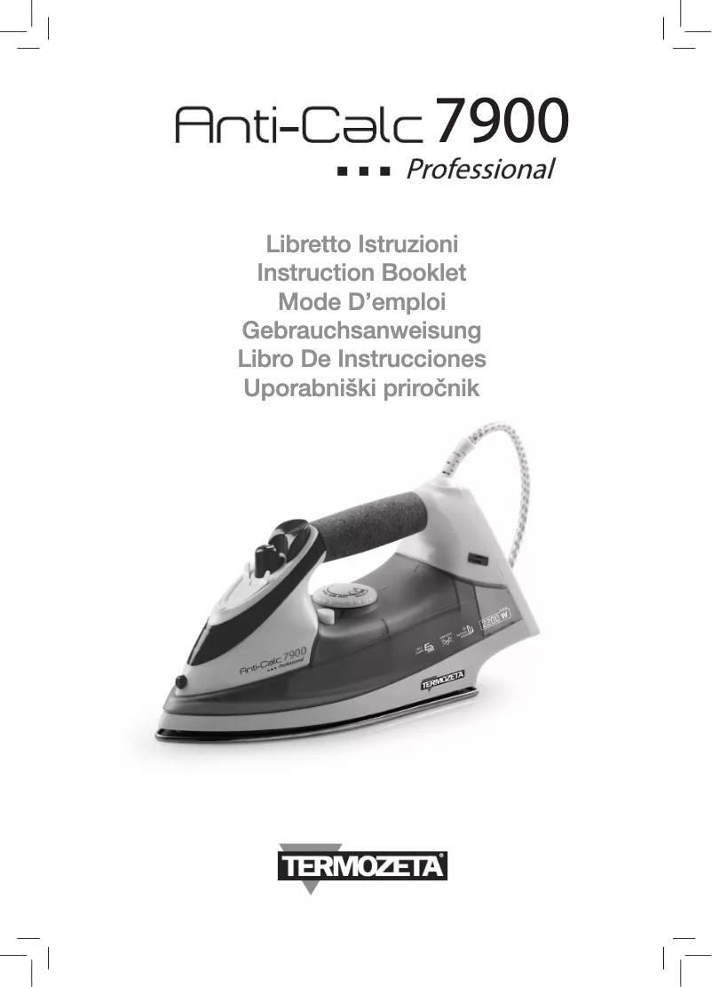 Page 1 of the manual User Manual Termozeta Anti-Calc 7900 Professional 73483
