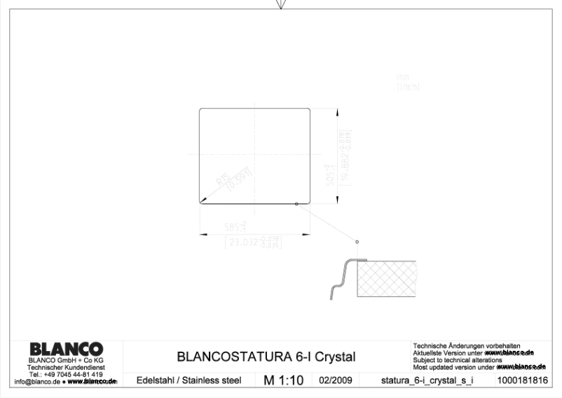 Image de la première page du manuel de l'appareil STATURA 6-I CRYSTAL