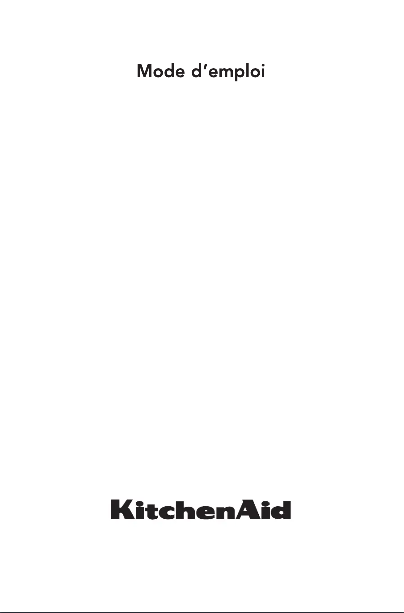 Page 1 de la notice Manuel utilisateur KitchenAid KOSCX 45600