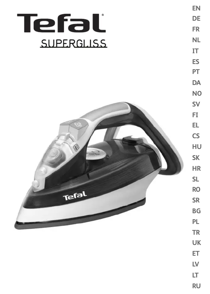 Page 1 de la notice Manuel utilisateur Tefal FV3826