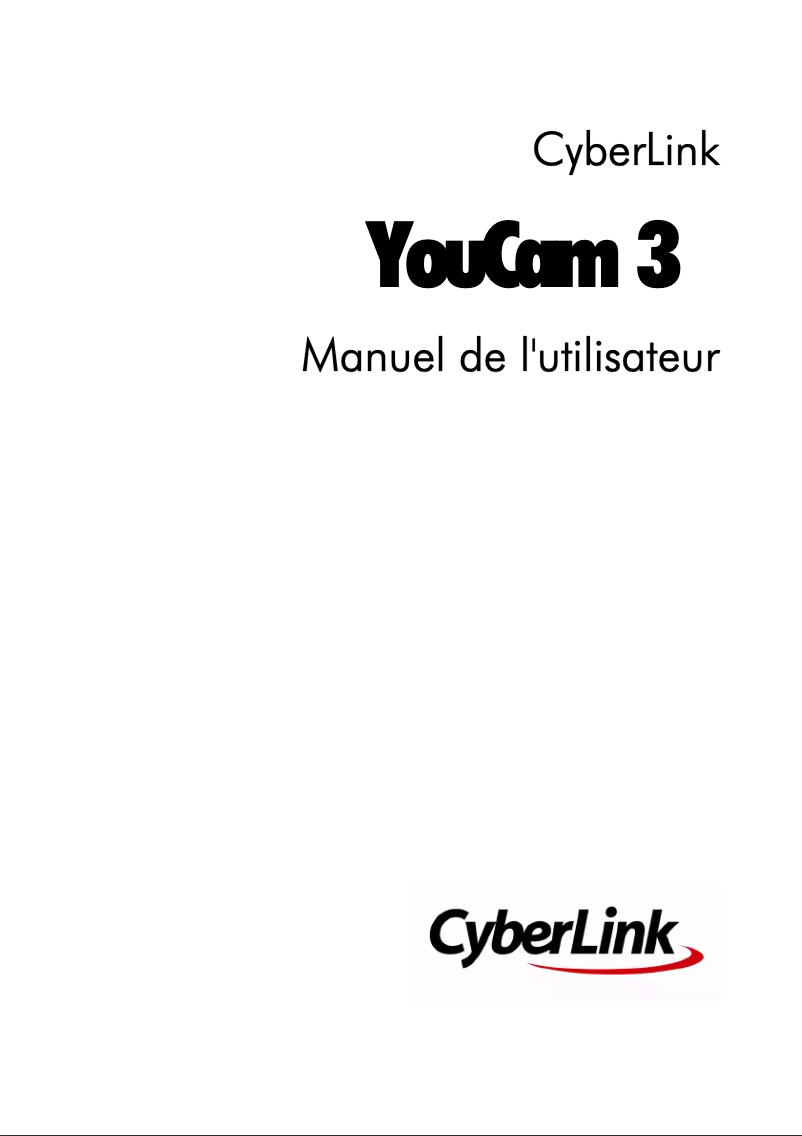 Page 1 de la notice Manuel utilisateur Cyberlink YouCam 3