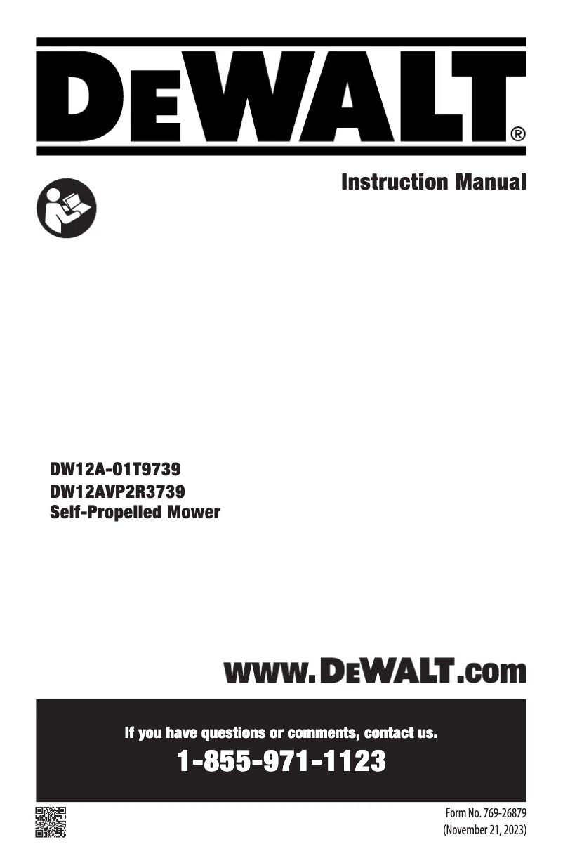 Page n°1 - Manuel utilisateur DeWalt DW12A-O1T9739