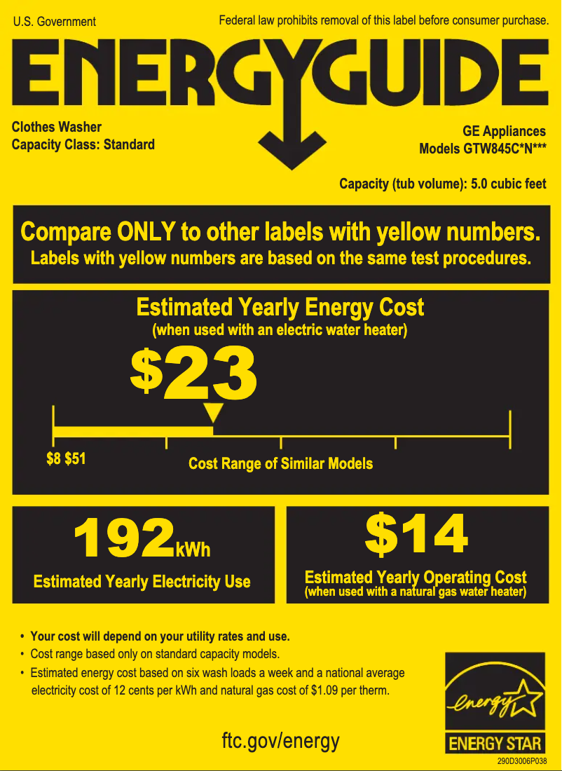 Image de la première page du manuel de l'appareil GTW845CSNWS