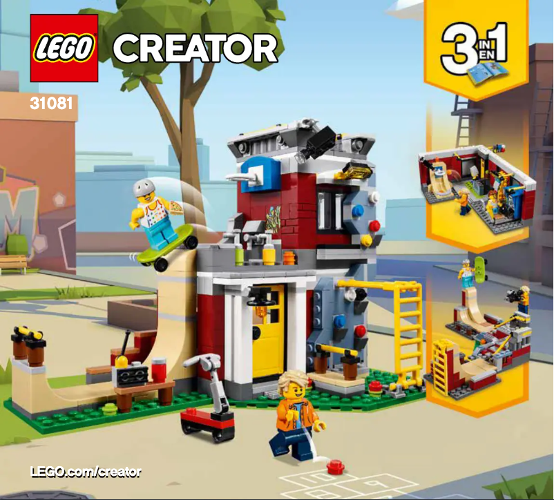 Page n°1 - Consignes visuelles Lego Creator 31081