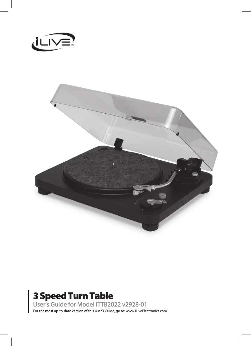 Page 1 de la notice Manuel utilisateur iLive ITTB2022