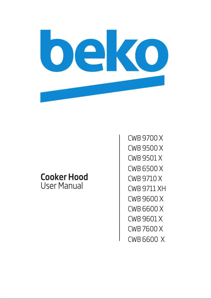 Page 1 de la notice Manuel utilisateur Beko CWB 9711 XH