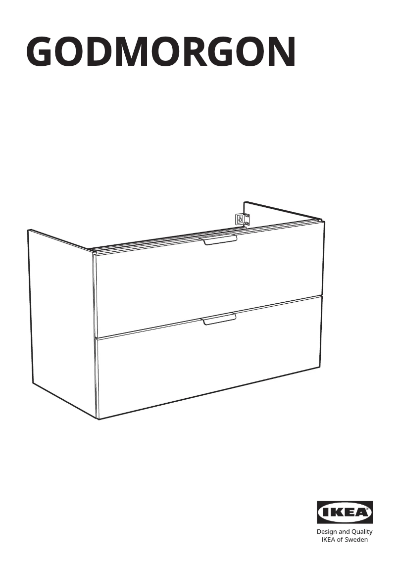 Page 1 de la notice Manuel utilisateur Ikea GODMORGON 803.441.07