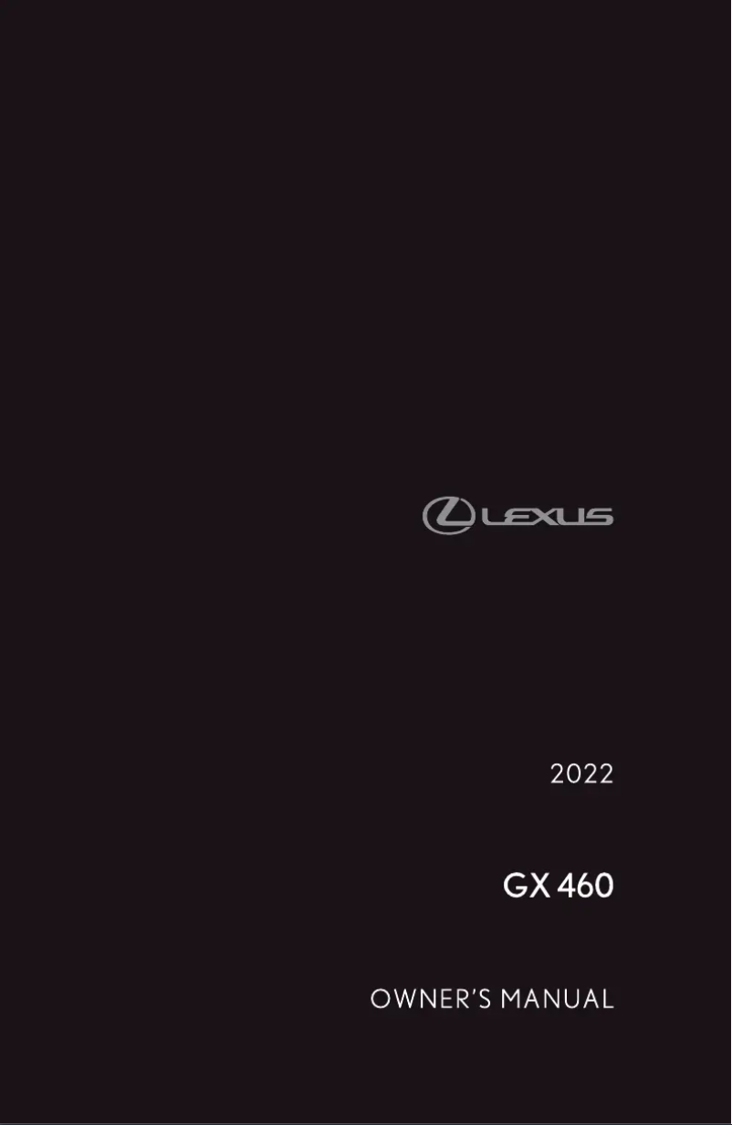 Image de la première page du manuel de l'appareil GX 460 (2022)