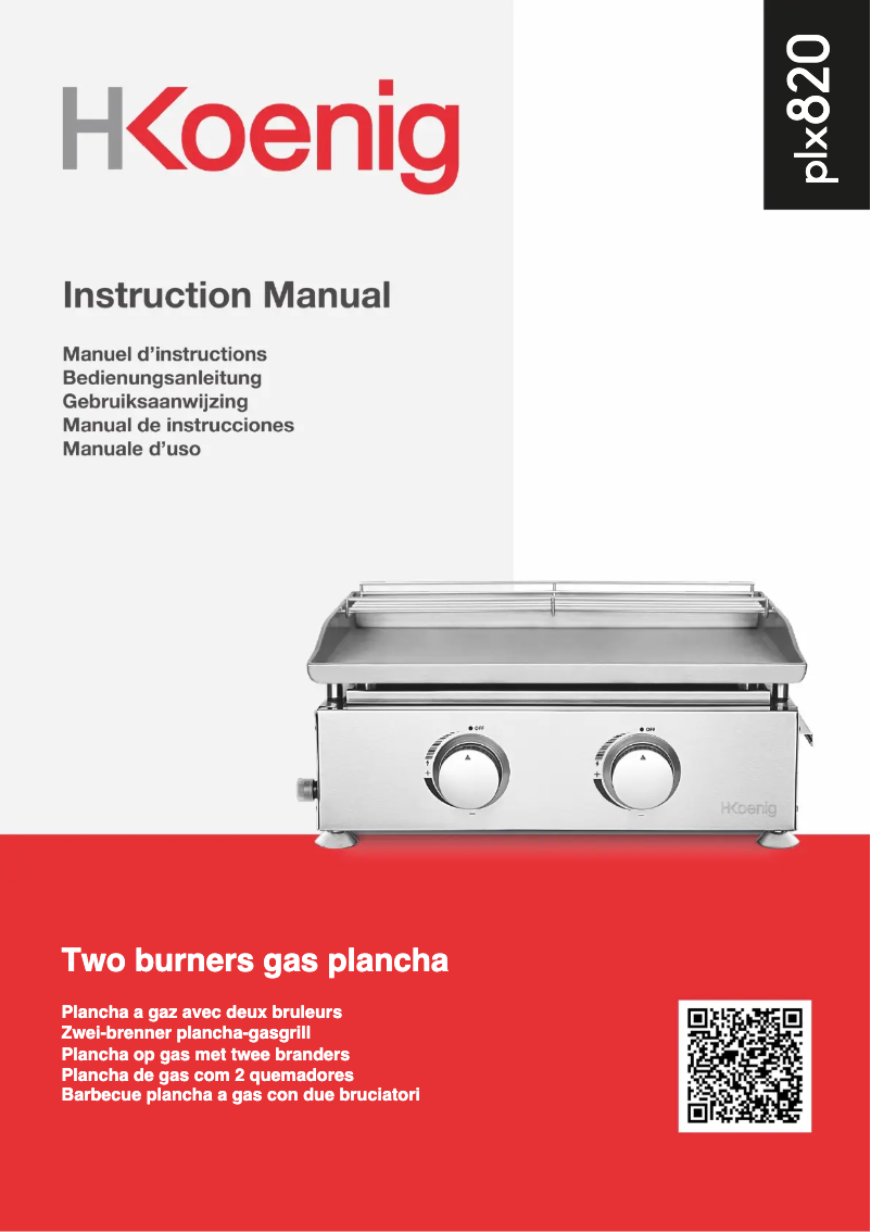 Page n°1 - Manuel utilisateur H.Koenig PLX920